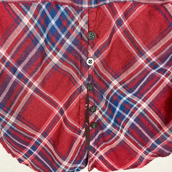*SOLD* EUC Lucky Brand Flannel Top Size XS - Picture 4 of 4